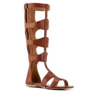 Heart Soul Como Gladiator Sandals Cognac Burnish
